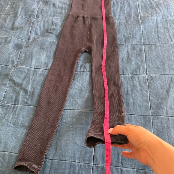 Free People Movement Happiness Runs Square Neck Onesie Size M/L - Picture 11 of 11